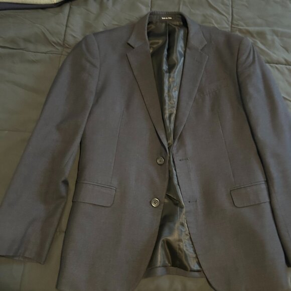 Mens dark gray blazer 38S 32 W 50%polyester / used in great condition - Picture 1 of 1